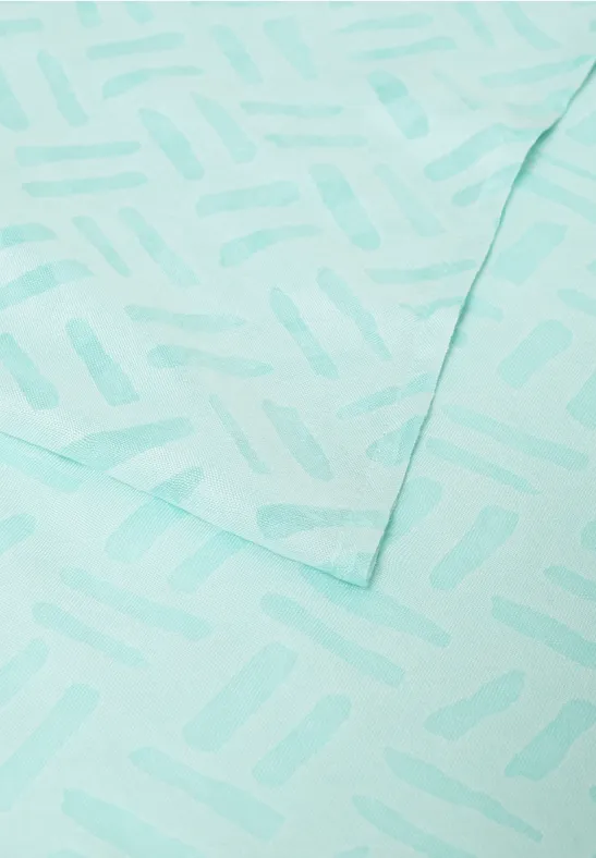 Loop mit Ausbrenner-Muster light foam blue