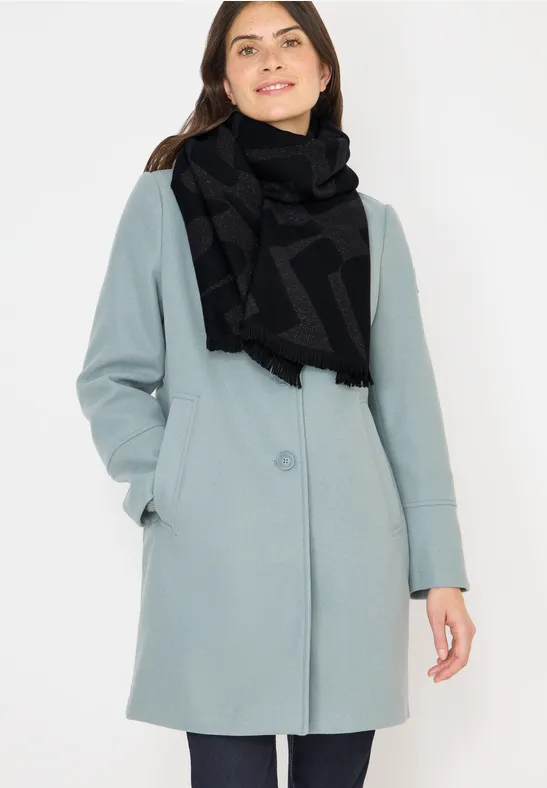 Schal mit Glitzerdetails Black