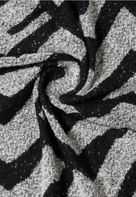 Foulard triangulaire bouclé Black