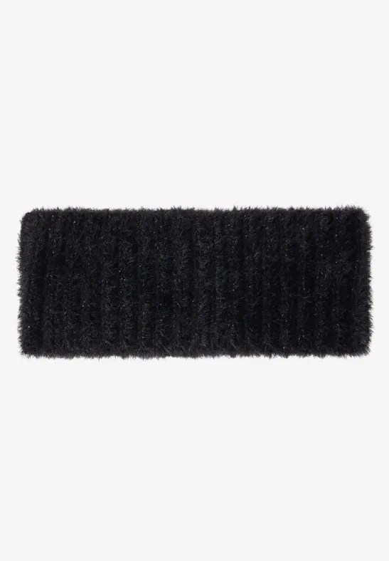 Stirnband mit Glitzerdetails Black