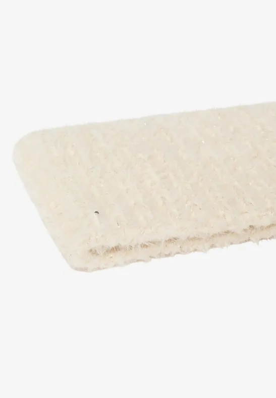 Stirnband mit Glitzerdetails creamy white