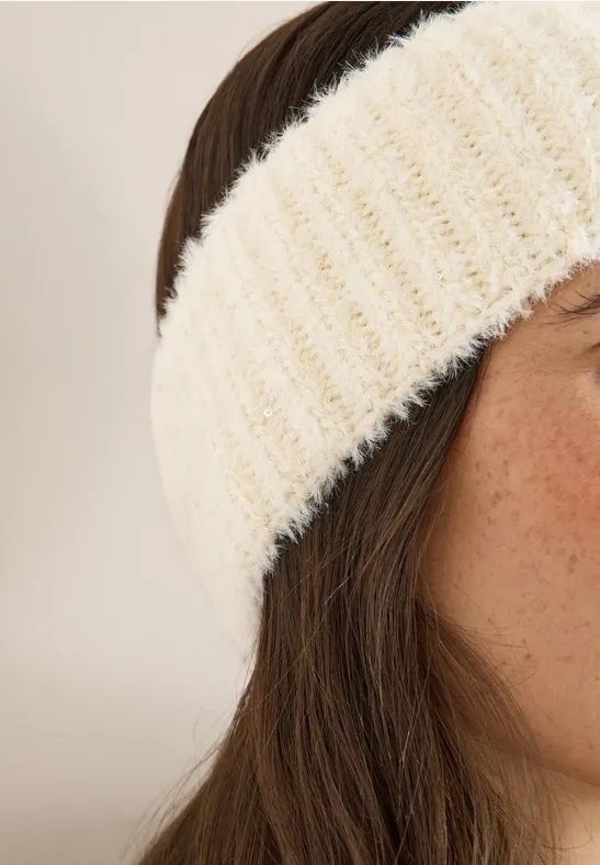 Stirnband mit Glitzerdetails creamy white