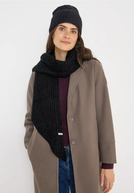 Dreieckstuch mit Glitzer Black