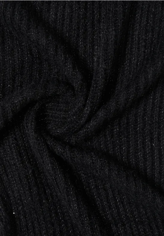 Dreieckstuch mit Glitzer Black