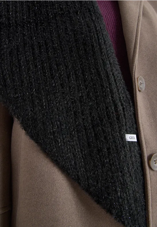 Dreieckstuch mit Glitzer Black