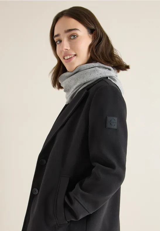 Schal mit Schmucksteinen mineral grey melange