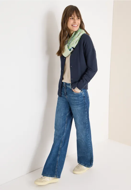 Foulard loop à structure mixte bamboo green