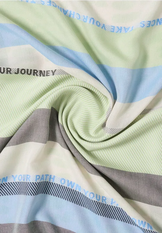 Foulard loop à structure mixte bamboo green