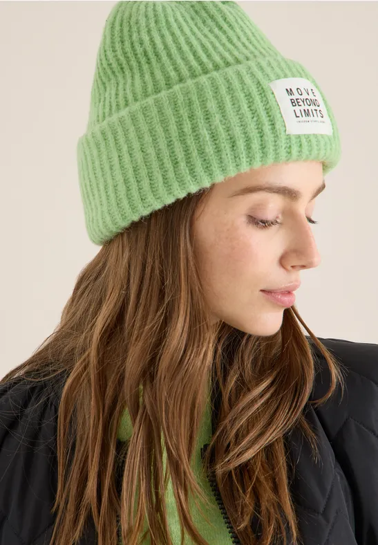Strickmütze bamboo green melange