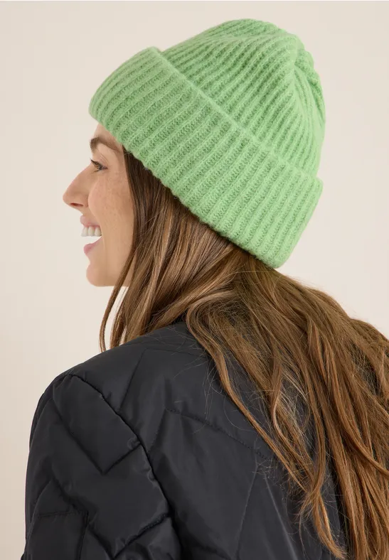 Strickmütze bamboo green melange