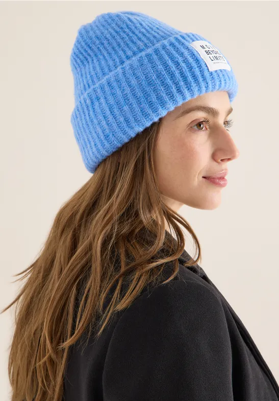 Strickmütze fountain blue melange