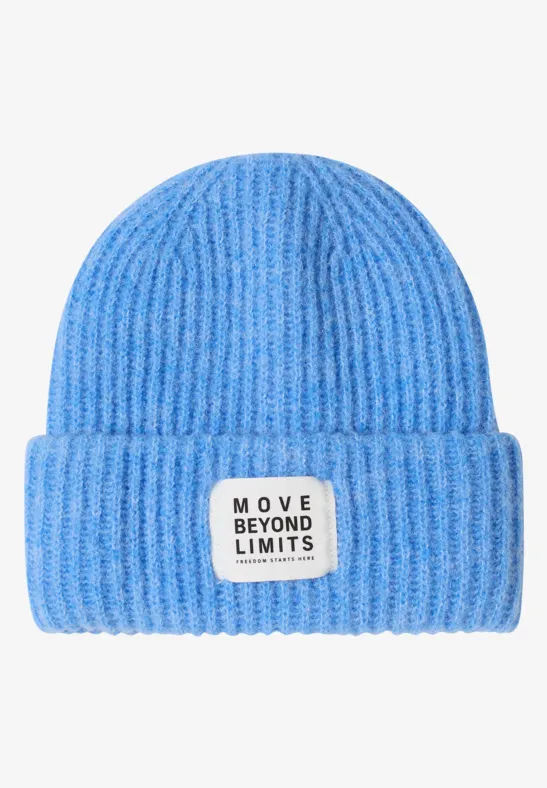 Strickmütze fountain blue melange