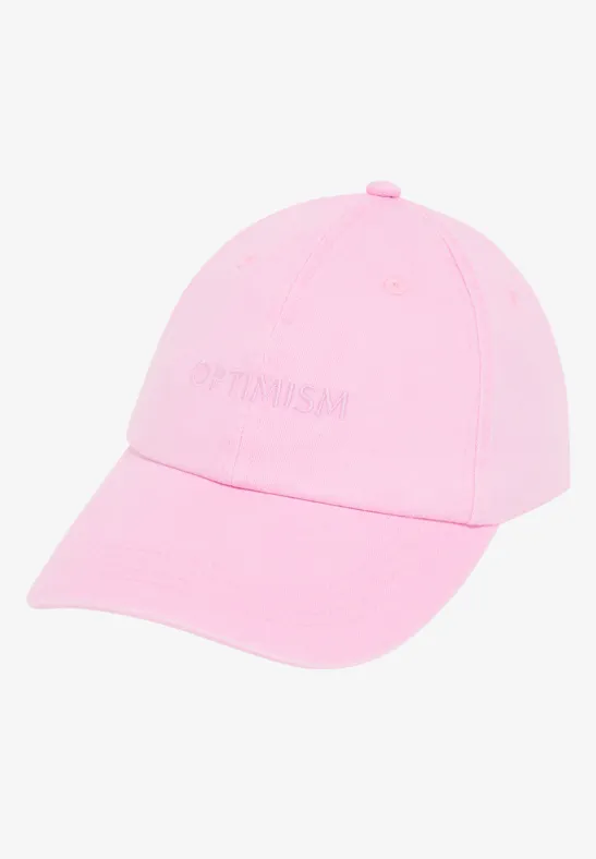 Casquette en coton avec broderie tea rose