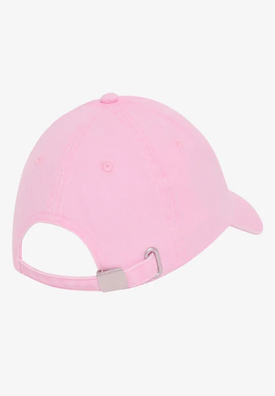 Casquette en coton avec broderie tea rose