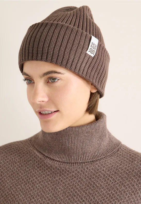 Beanie in Unifarbe urban taupe