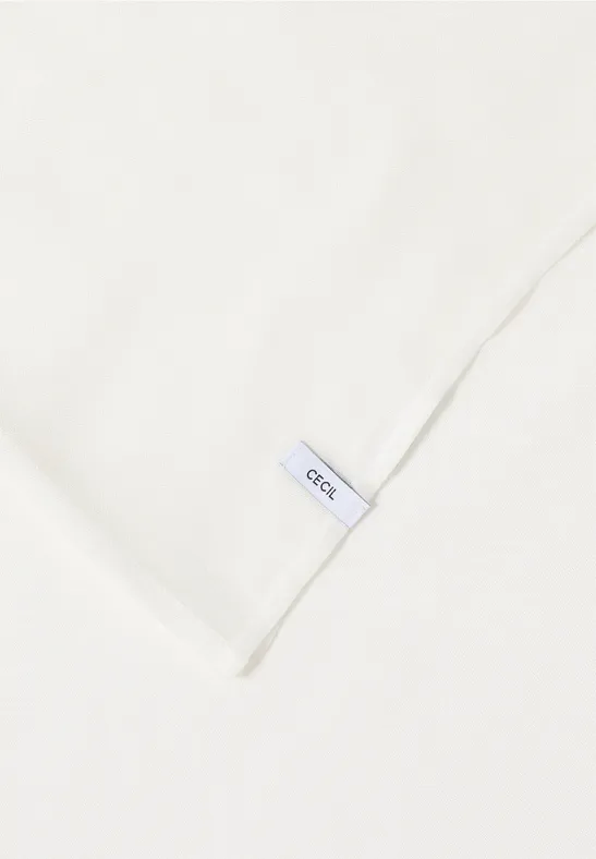 Loop Schal in Unifarbe aus Viskose vanilla white