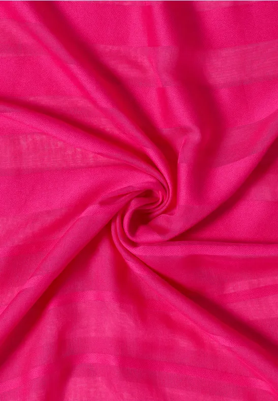 Loop Schal mit Streifenmuster beetroot pink