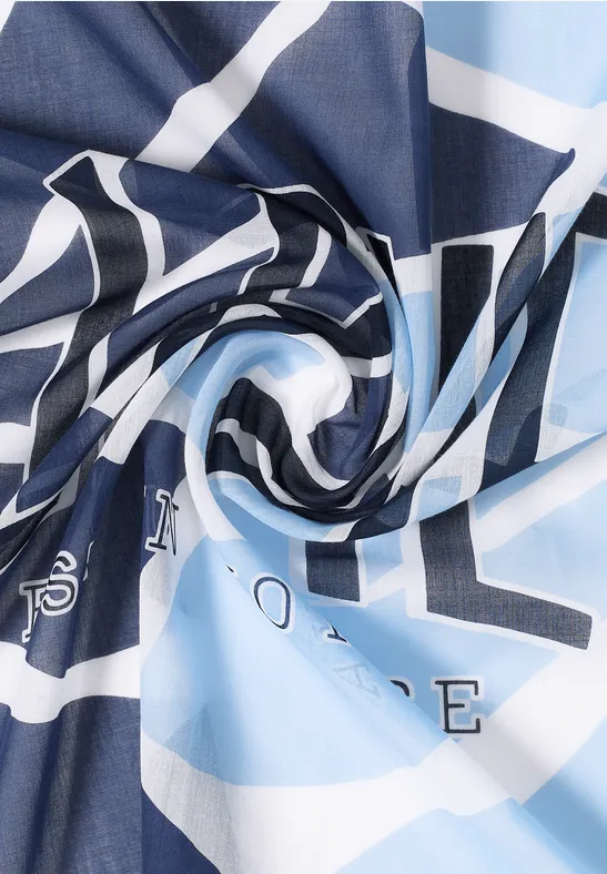 Bandana mit Print und Wording sporty denim blue