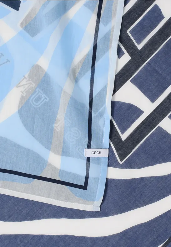 Bandana mit Print und Wording sporty denim blue