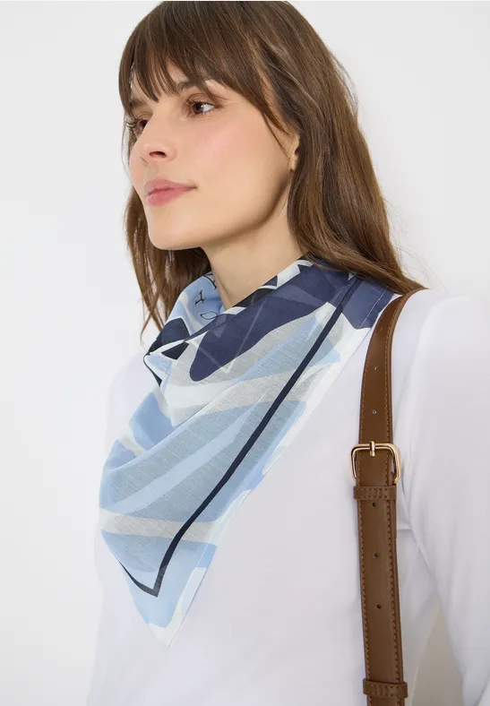 Bandana mit Print und Wording sporty denim blue