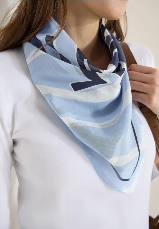 Bandana mit Print und Wording sporty denim blue