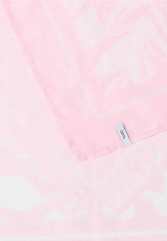 Bandana mit Print und Wording light blush rose