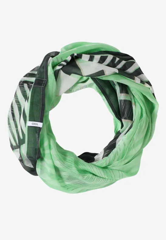 Loop-Schal mit feinen Foliendetails juicy lime