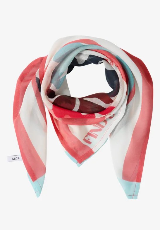 Bandana aus Modal mit Print vanilla white