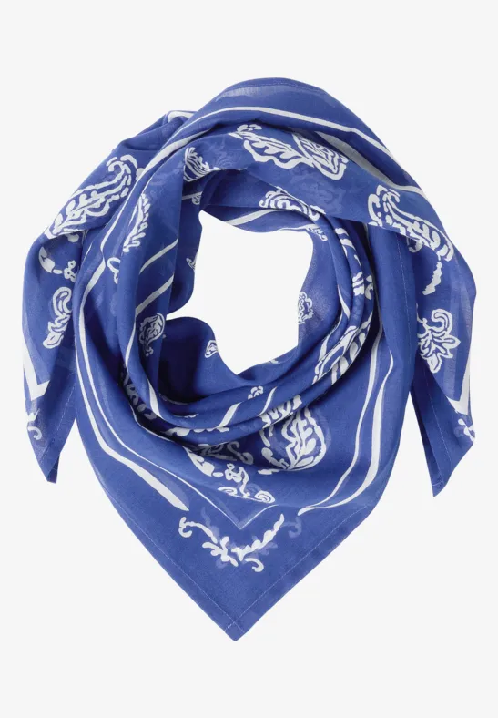Bandana aus Baumwolle mit Print deep river blue