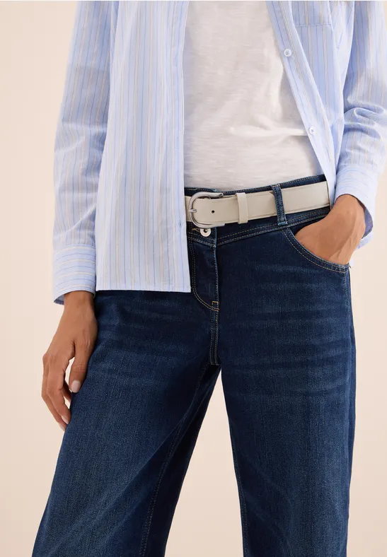 Ceinture aspect velours golden sand