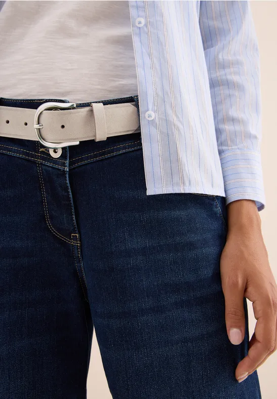 Ceinture aspect velours golden sand