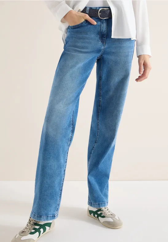 Ceinture au look daim suede deep blue