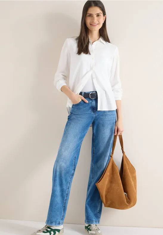 Ceinture au look daim suede deep blue