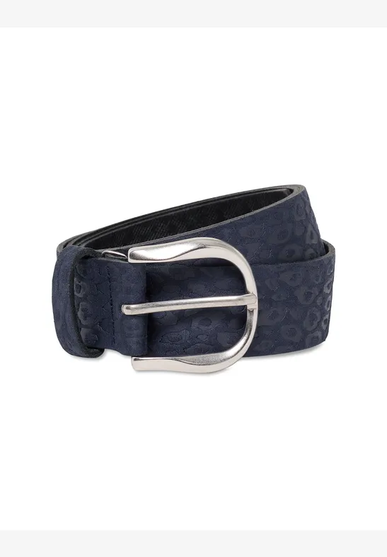 Ceinture au look daim suede deep blue