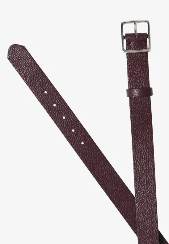 Ceinture Basic à boucle carrée Raisin