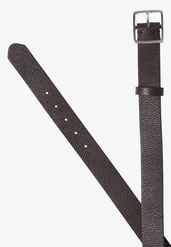 Ceinture Basic à boucle carrée Dark Brown
