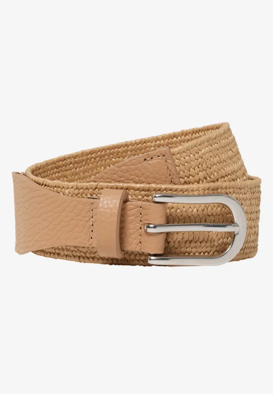 Ceinture élastique dark crispy camel