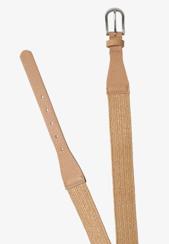 Ceinture élastique dark crispy camel