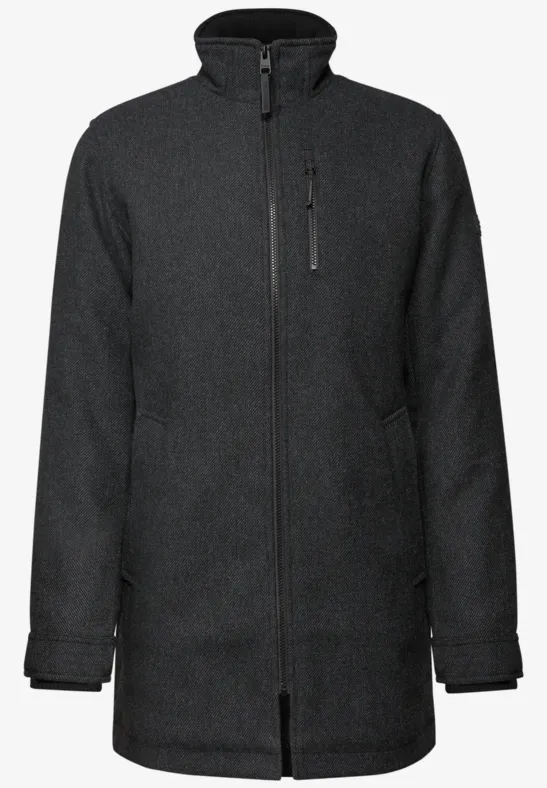 Veste en laine dark anthracite melange