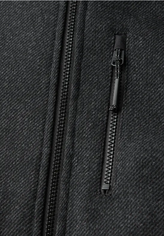Veste en laine dark anthracite melange