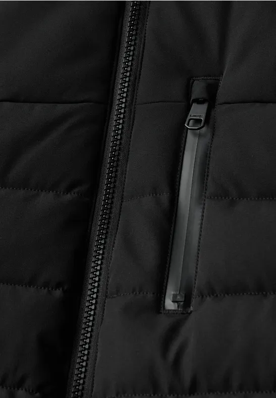 Steppjacke mit Stehkragen brilliant black