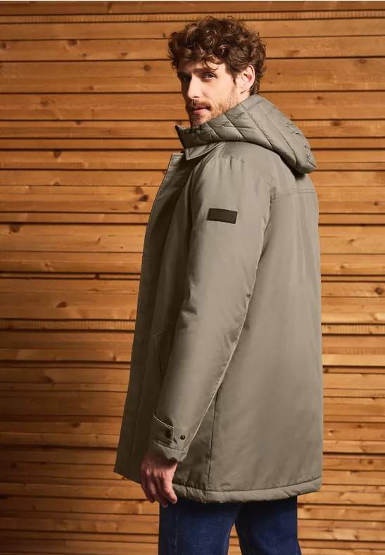 Jacke mit gefüttertem Inlay warm rock brown