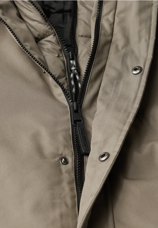 Jacke mit gefüttertem Inlay warm rock brown
