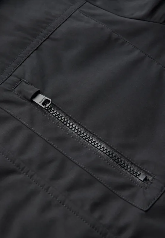 Gefütterte Kapuzenjacke brilliant black
