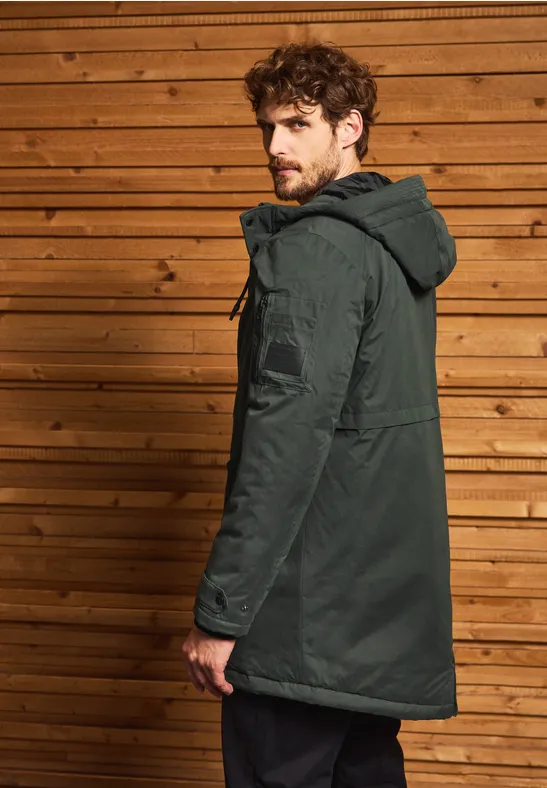 Parka avec capuche woodland green