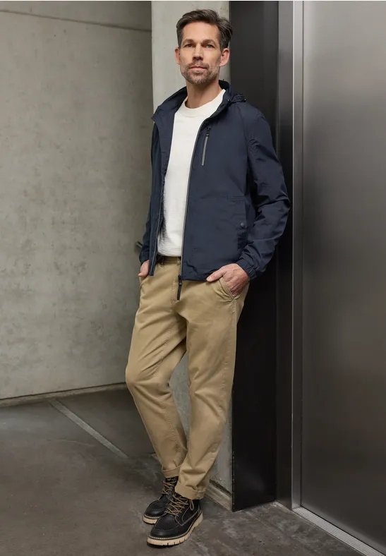 Jacke mit Kapuze im Kragen summer night blue