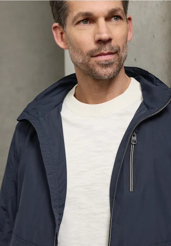 Jacke mit Kapuze im Kragen summer night blue