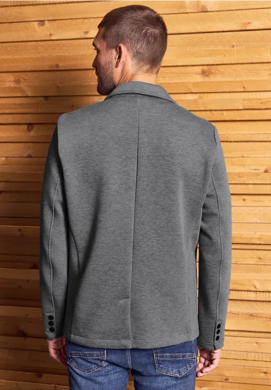 Veste piquée Scuba winter grey melange
