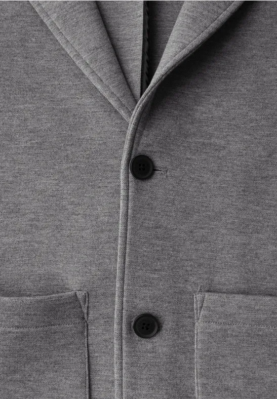 Veste piquée Scuba winter grey melange