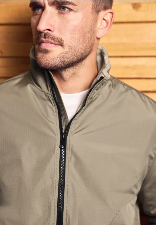 Overshirt mit Teddy-Futter warm rock brown